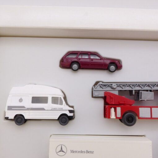 Wiking 1:87 Werbe-Set mit 6 Mercedes Benz Fahrzeugen in OVP EX4125 – Bild 3