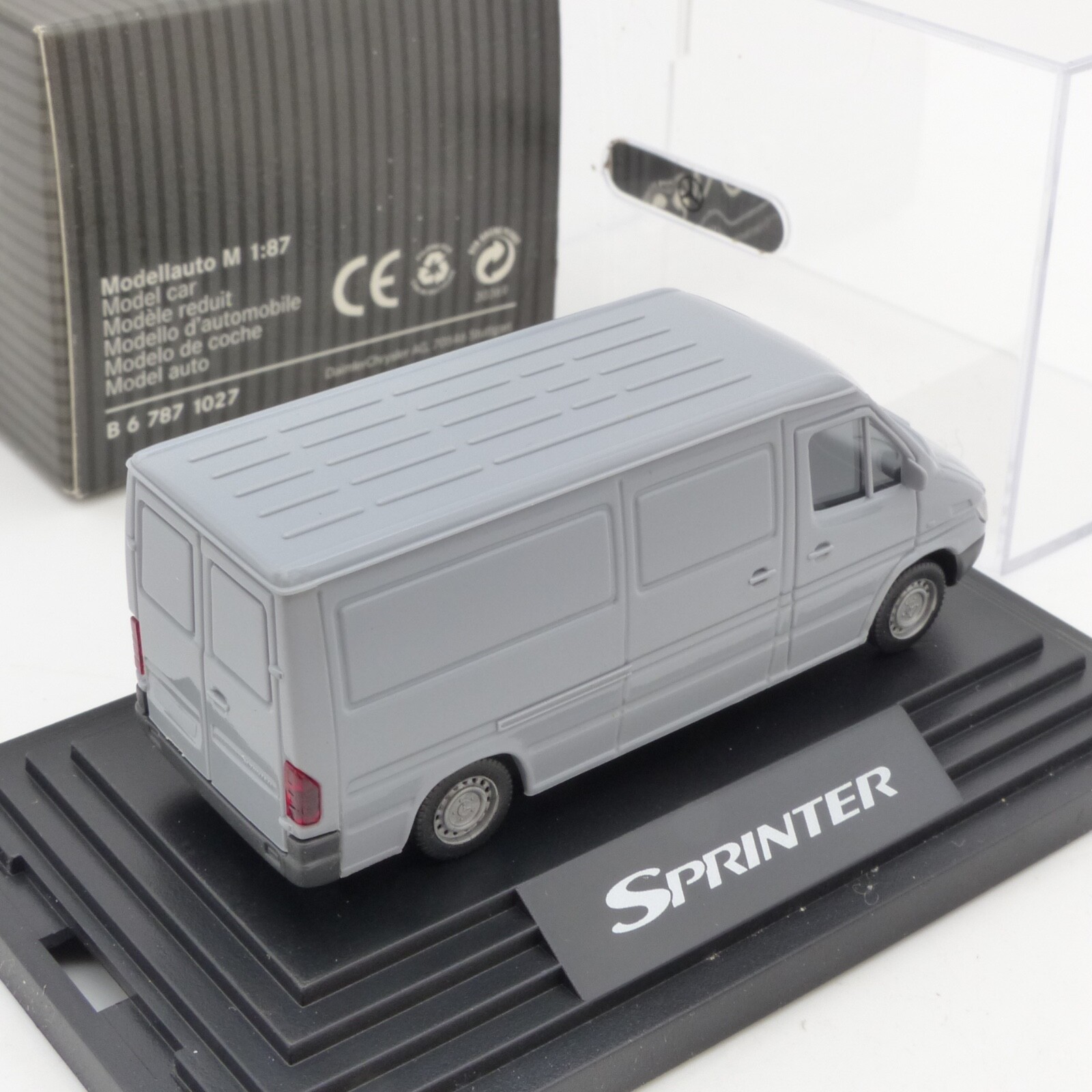 Wiking 1:87 Werbemodell Mercedes-Benz Sprinter Kastenwagen grau in OVP EX4518 – Bild 3