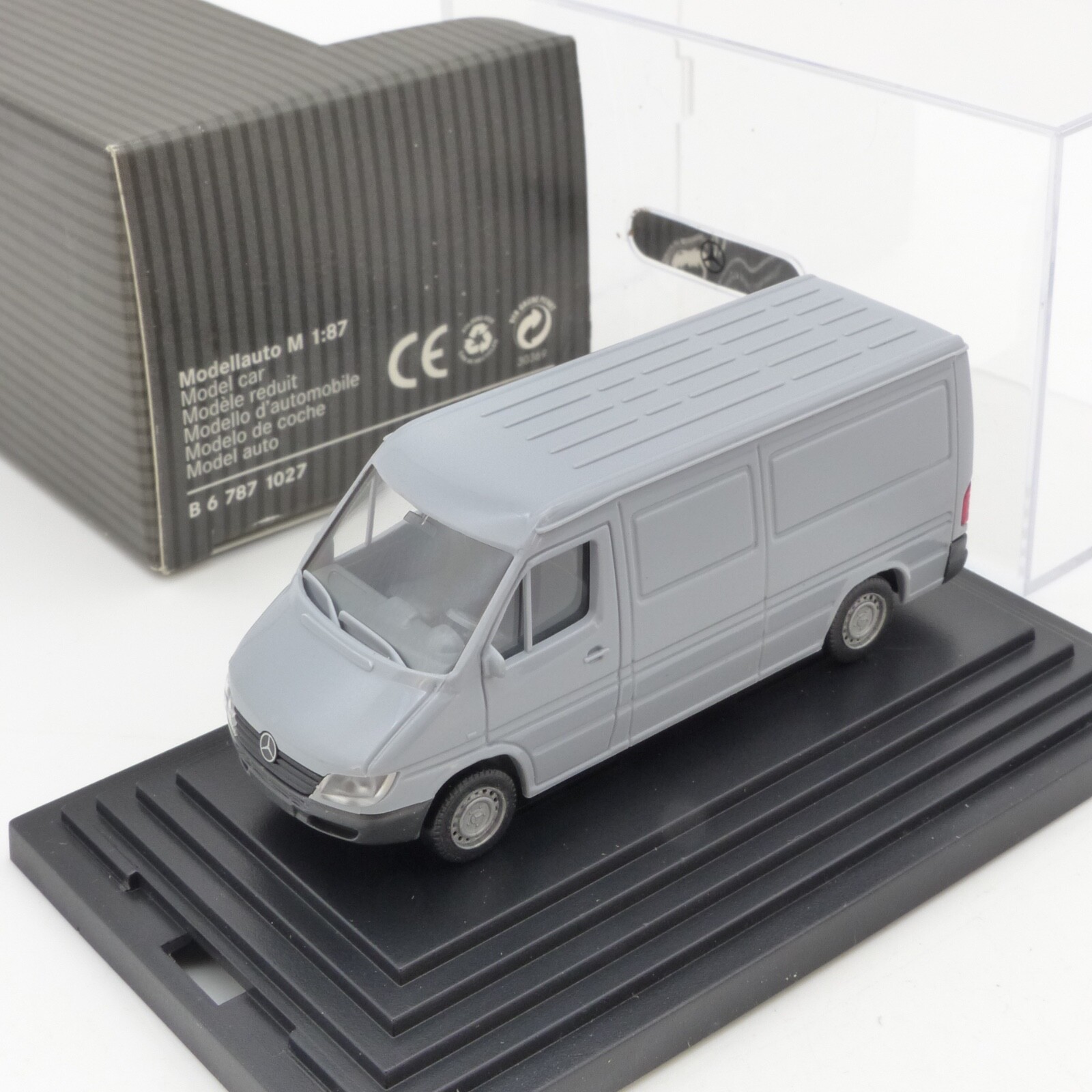 Wiking 1:87 Werbemodell Mercedes-Benz Sprinter Kastenwagen grau in OVP EX4518