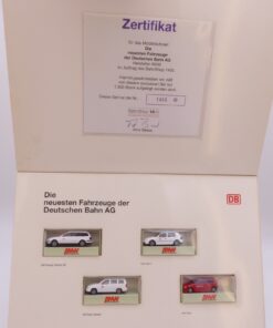AMW / AWM 1:87 Modellautoset 4 Fahrzeuge der Deutschen Bahn AG in OVP EX6851