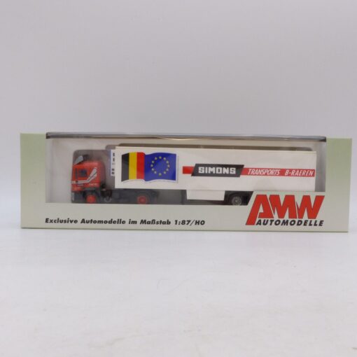 AWM / AMW 1:87 MAN F90 Sattelzug SIMONS Transports B-Raeren, in EVP EB7704 – Bild 5