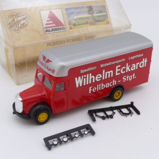 Albedo 1:87 Mercedes L311 Möbelkoffer Wilhelm Eckardt in OVP EX3077