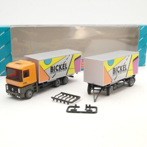 Albedo 1:87 Renault AE Magnum Hängerzug Bickel Spedition in OVP RG9176