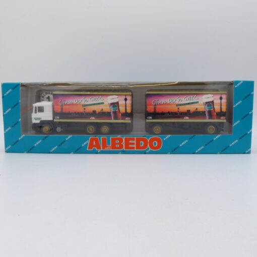 Albedo / Herpa 1:87 Nr.: 200312 MAN F90 Hängerzug Gönn Dir´n Gatz, in OVP EB105 – Bild 4