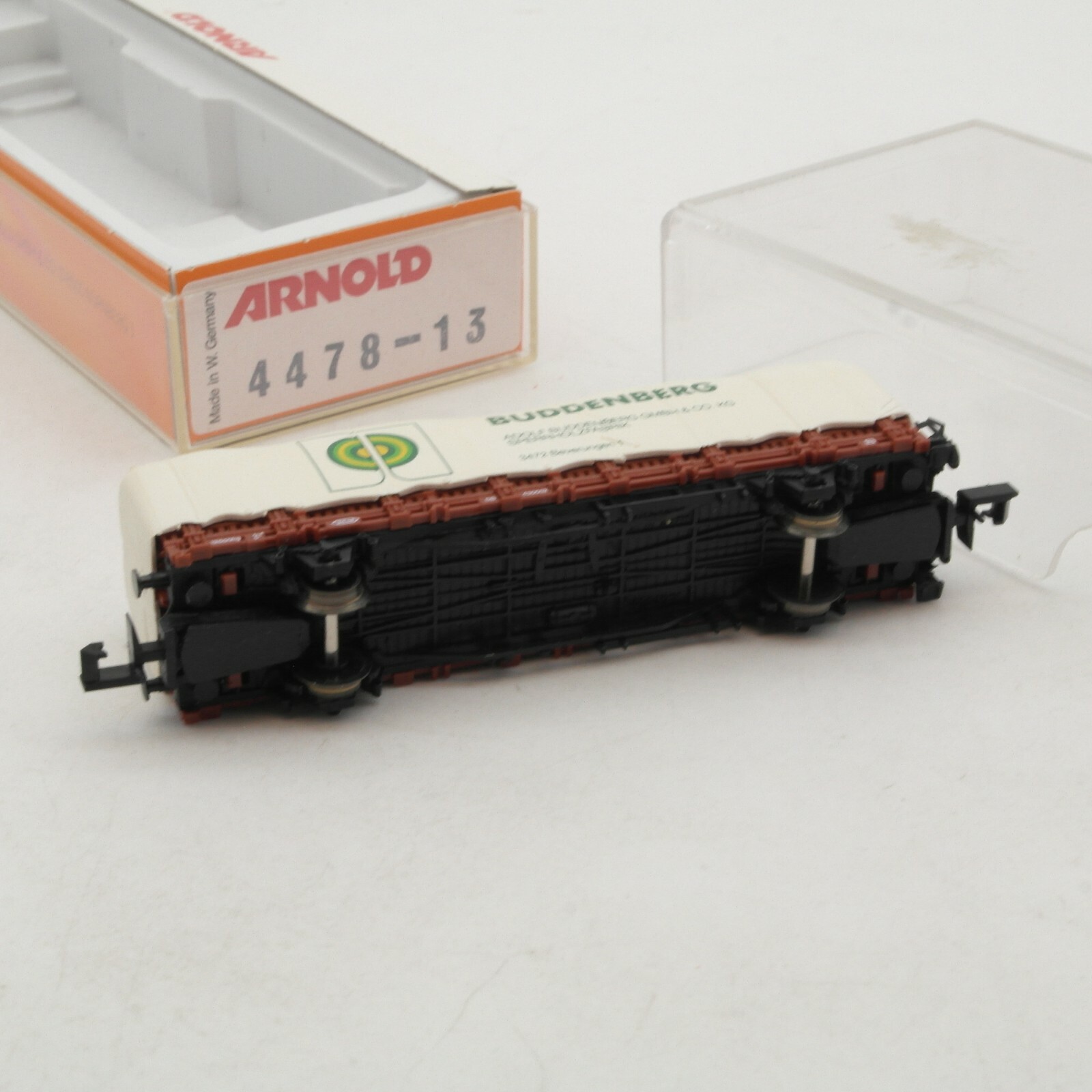 Arnold N 4478 - 13 Rungenwagen mit Plane „Buddenberg“ der DB in OVP RA4500 – Bild 3