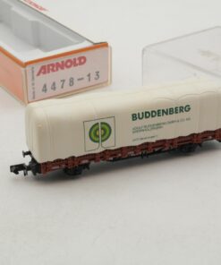 Arnold N 4478 - 13 Rungenwagen mit Plane „Buddenberg“ der DB in OVP RA4500