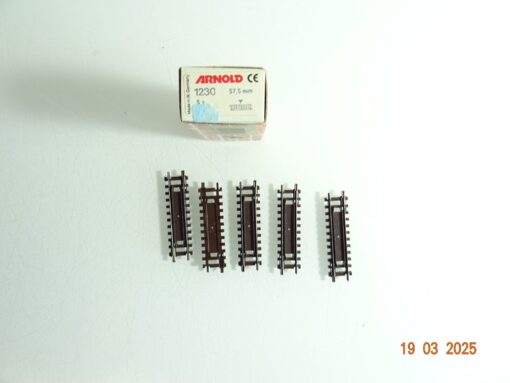 Arnold Spur N 1230 Trenn- Unterbrechergleis 57,5 mm 5St siehe Foto in OVP CK6780