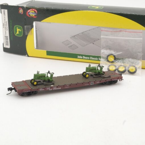 Athearn N 10441 53 Flat John Deere Tractors in OVP RR301