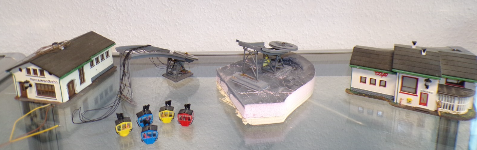 BRAWA Spur H0 6290 Kanzelwandseilbahn aus Anlagenrückbau siehe Foto PK3185 o.