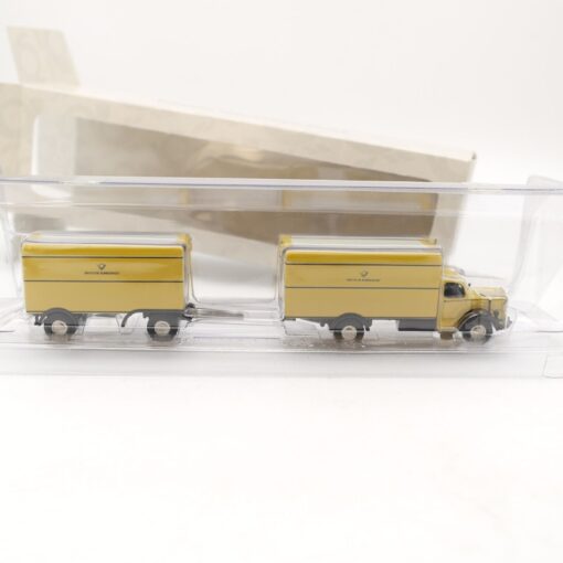 BUB 1:87 010467 MB L6600 Paketpostwagen mit Anhänger in OVP QR8585 – Bild 4