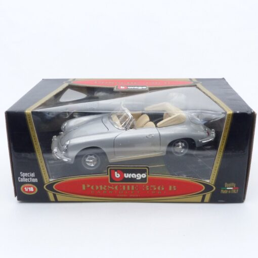 Bburago 1:18 Nr.: 3031 Porsche 356 B Cabriolet (1961) metallic, in OVP EX778 – Bild 5