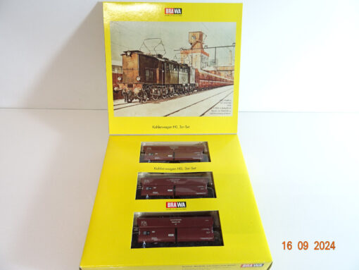 Brawa H0 2001 Kohlenwagen 3er Set in OVP TF1108