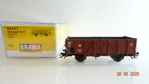 Brawa H0 48402 offener Güterwagen Om 21 der DR in OVP PR8032