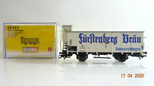 Brawa H0 49269 gedeckter Güterwagen Fürstenberg Bräu der DB in OVP PR7176