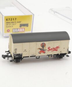 Brawa N 67217 gedeckter Güterwagen Sarotti der DB in OVP RR5393