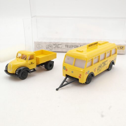 Brekina 1:87 010671 Magirus mit Anhänger Telefon Express in OVP QR2441