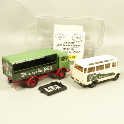 Brekina 1:87 2er-Set 010678 MB O 319 Wein + MB LP 28 Rebenbummler in OVP EX5282 – Bild 3
