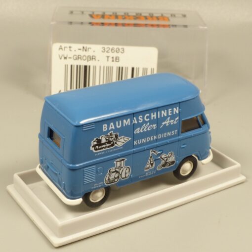 Brekina 1:87 32603 VW T1B Hochdach Kastenwagen Baumaschinen rar in OVP EX7278 – Bild 3