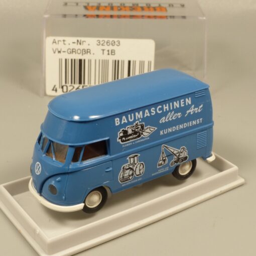 Brekina 1:87 32603 VW T1B Hochdach Kastenwagen Baumaschinen rar in OVP EX7278
