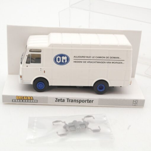 Brekina 1:87 34528 Zeta Transporter OM Belgien in OVP QR9557 – Bild 3
