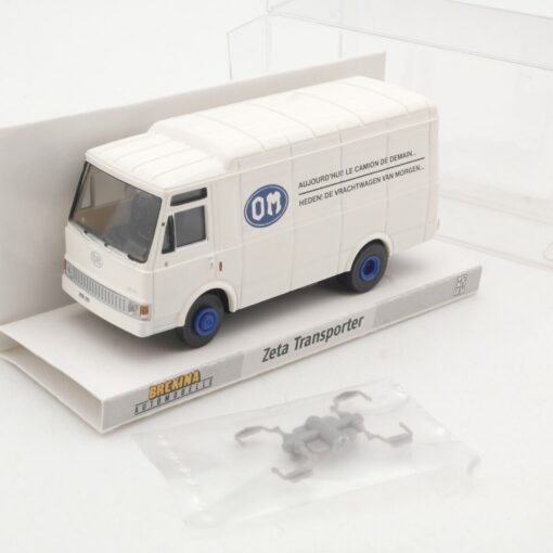 Brekina 1:87 34528 Zeta Transporter OM Belgien in OVP QR9557