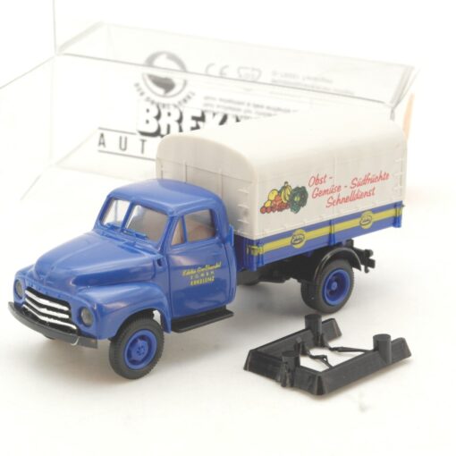 Brekina 1:87 3527 Opel Blitz Pritsche Plane EDEKA Erkelenz in OVP QR1868