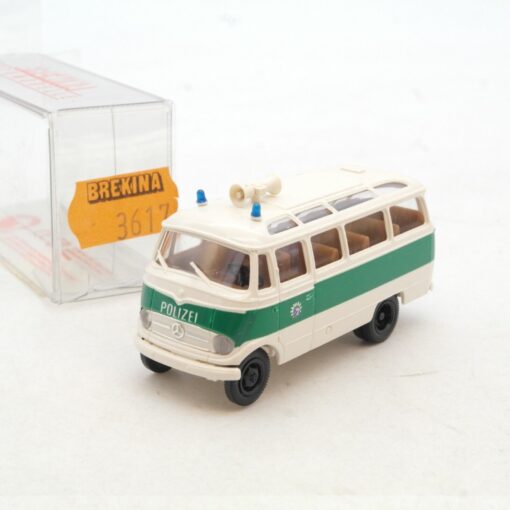 Brekina 1:87 3617 Mercedes-Benz O 319 Polizeibus in OVP RG126