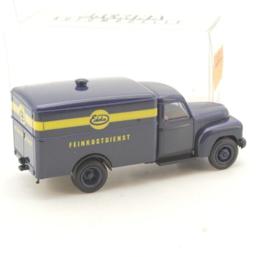 Brekina 1:87 3708 Hanomag L28 Koffer LKW EDEKA Feinkostdienst in OVP QR1863 – Bild 3