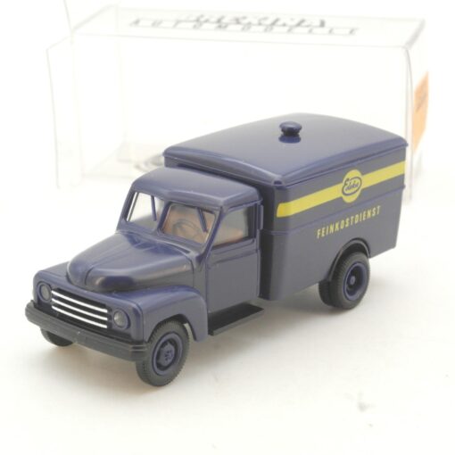 Brekina 1:87 3708 Hanomag L28 Koffer LKW EDEKA Feinkostdienst in OVP QR1863
