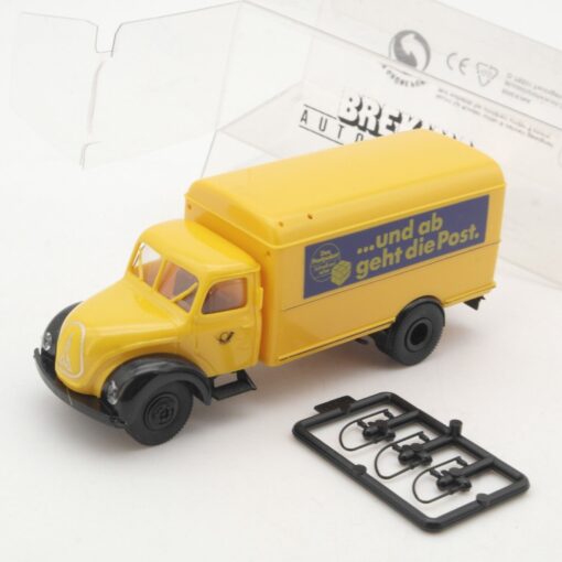 Brekina 1:87 4224 Magirus Koffer LKW und ab geht die Post in OVP QR9556