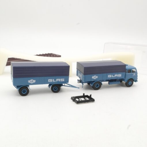 Brekina 1:87 78353 MAN Diesel Hängerzug GLRS in OVP RR814 – Bild 3