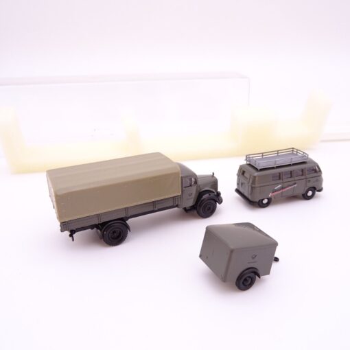 Brekina 1:87 9016 Set Mercedes Volkswagen Deutsche Post in OVP QR3411 – Bild 3