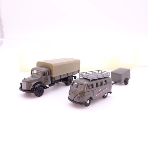 Brekina 1:87 9016 Set Mercedes Volkswagen Deutsche Post in OVP QR3411
