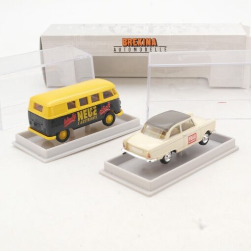 Brekina 1:87 DKW Frau im Spiegel + VW Bus Neue Illustrierte in OVP QR1846 – Bild 3