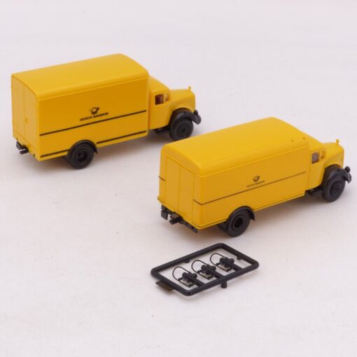 Brekina 1:87 Doppelpack: 2 x MB L Koffer-LKW Bundespost, siehe Bilder o. EB9271 – Bild 3