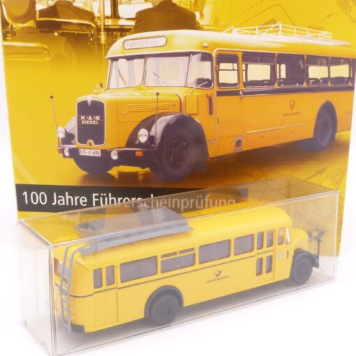 Brekina 1:87 Nr.: 006274 MAN MKN-Bus 100 Jahre Führerscheinprüfung in OVP EX1862 – Bild 3