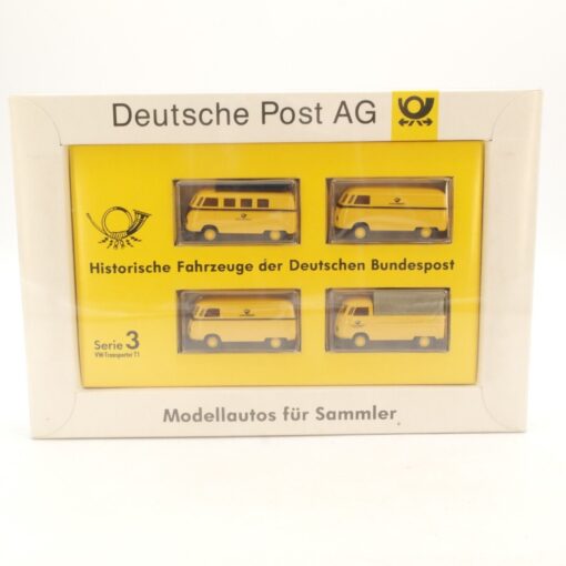 Brekina 1:87 Serie 3 Set VW Transporter T1 Deutsche Bundespost in OVP RG7171