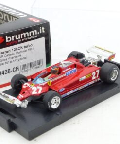 Brumm 1:43 R436-CH Ferrari 126CK turbo #27 Gilles Villeneuve in OVP EX7979