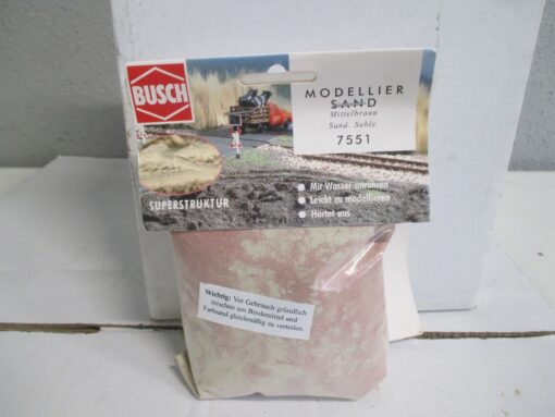 Busch 7551 Modelliersand Mittelbraun 500g m.OVP WZ3831