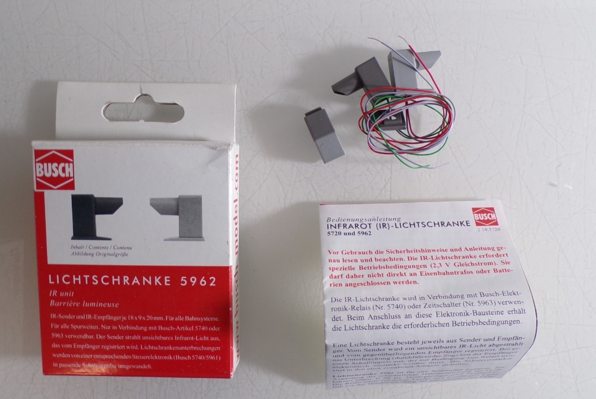 Busch H0 5962 IR-Lichtschranke siehe Foto in OVP PK2672