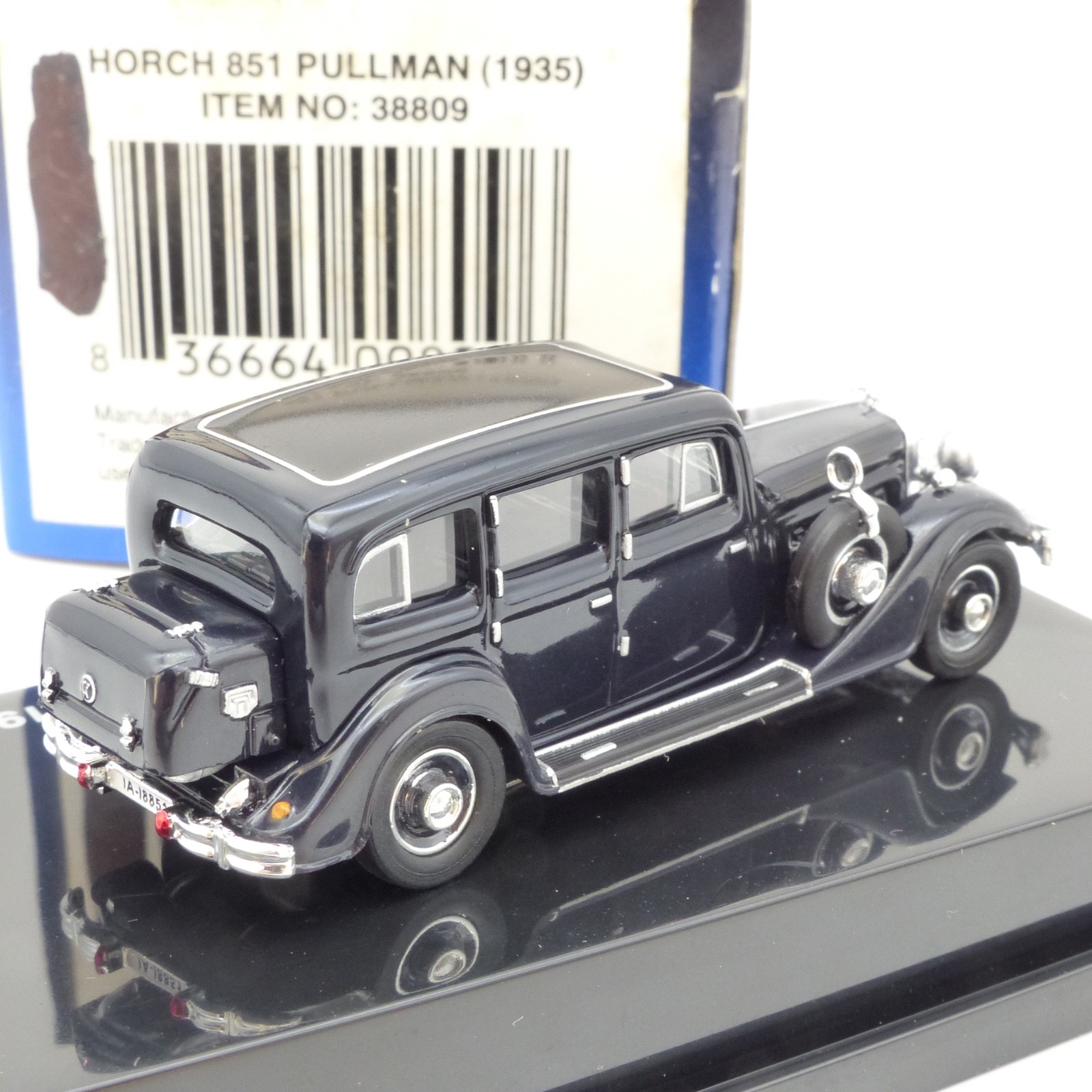 Busch / Ricko 1:87 38809 Horch 851 Pullmann (1935) schwarz in OVP EX8205 – Bild 3