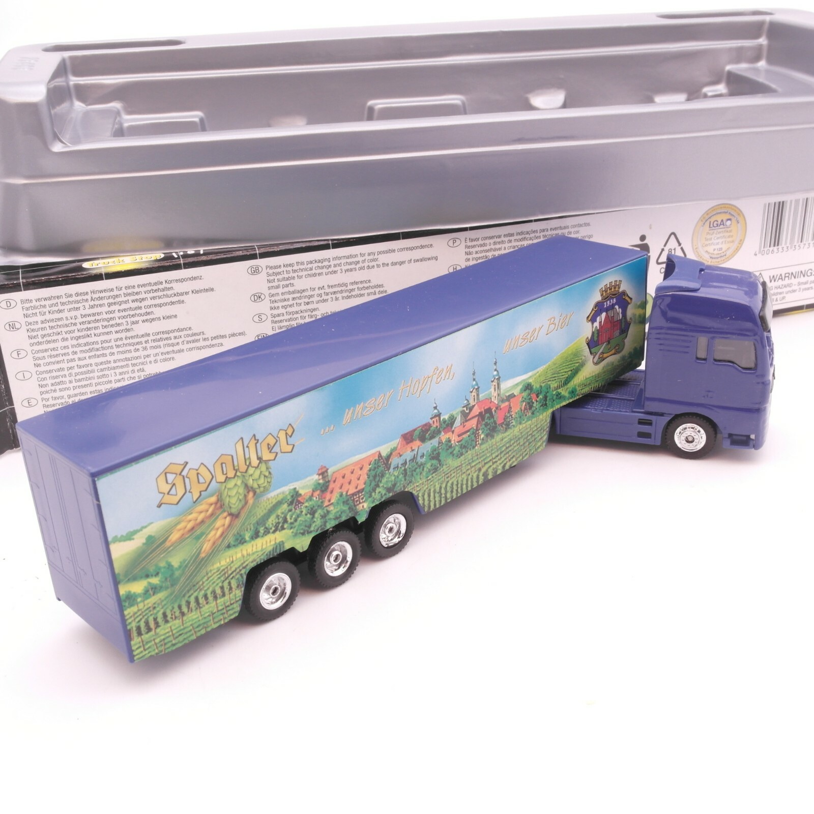 Dickie 1:87 MAN Sattelzug Spalter unser Hopfen in OVP RT8329 – Bild 3