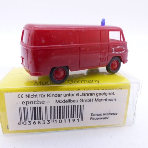Epoche 1:87 Nr.: 10119 Tempo Matador Kastenwagen Feuerwehr, in OVP EB6363 – Bild 3