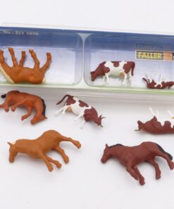 Faller H0 154002 Pferde Kühe braun gefleckt in OVP EX8270