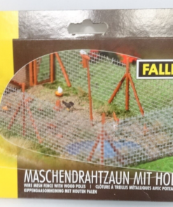 Faller H0 180414 Maschendrahtzaun mit Holzpfosten neuwertig in OVP QR4970