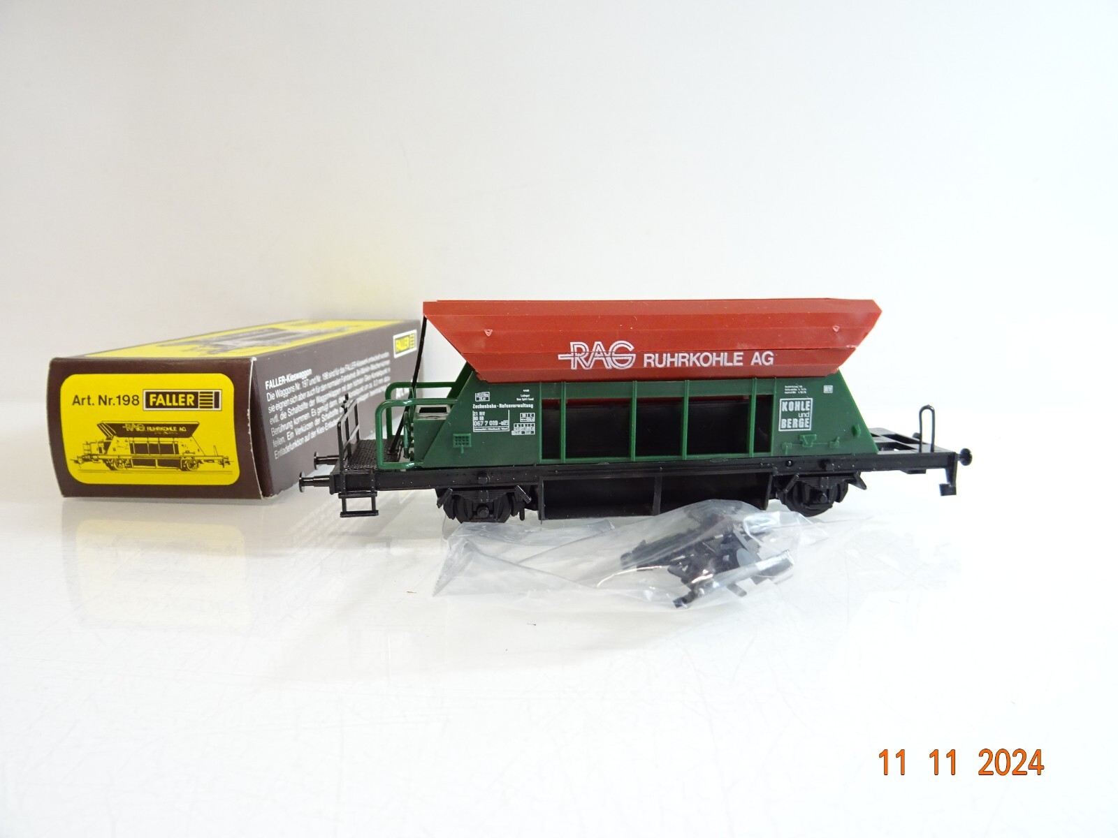 Faller H0 198 Selbstentladewagen RAG Ruhrkohle AG in OVP PR3789