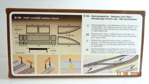 Faller H0 B-184 Bausatz Bahnsteigplatten verschieden in OVP RR2686 – Bild 4