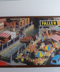Faller H0 B-582 H0 Wochenmarkt Markt Verkaufsstände in OVP PK2721