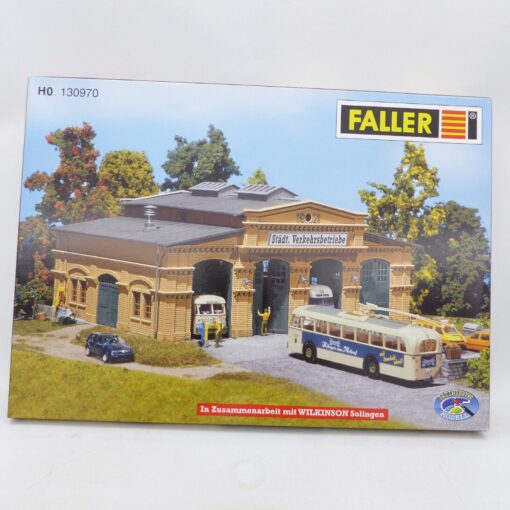 Faller H0 Bausatz 130970 Bus-Depot mit Fahrzeug in OVP EX5250