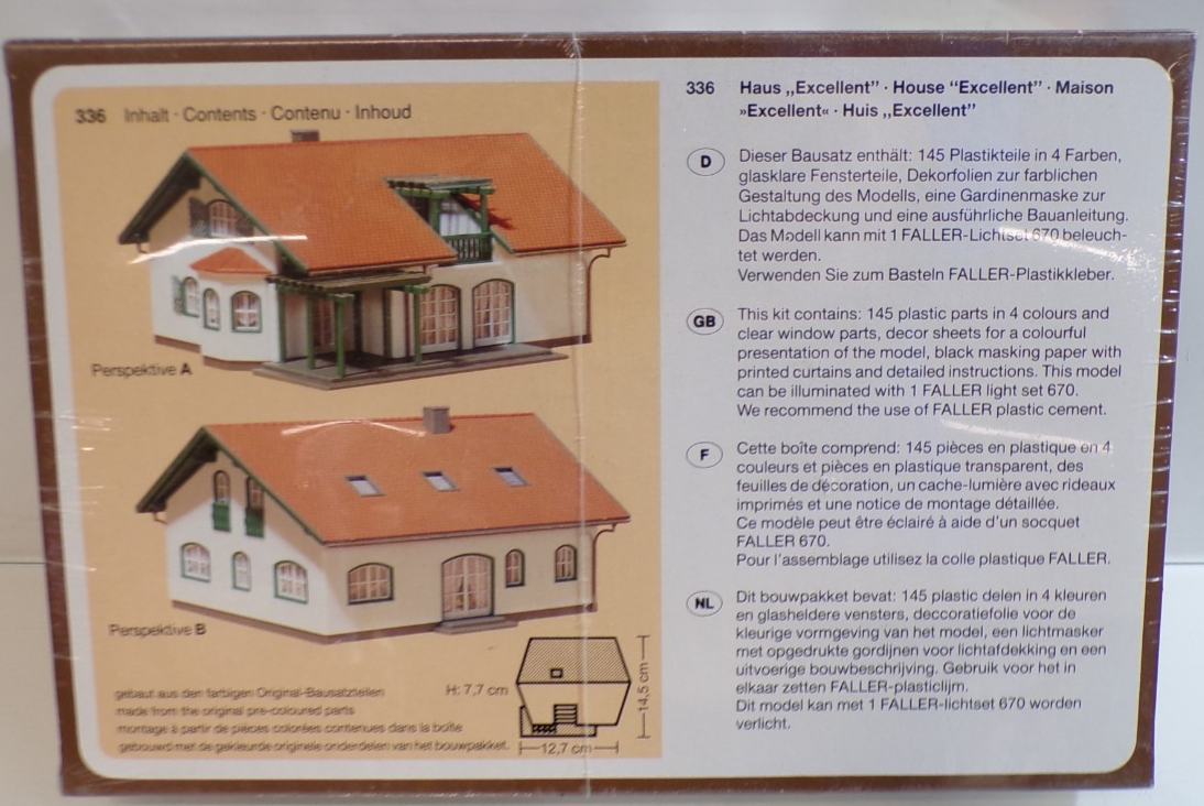 Faller H0 Bausatz 336 Haus Exsellent in OVP PK3196 – Bild 3